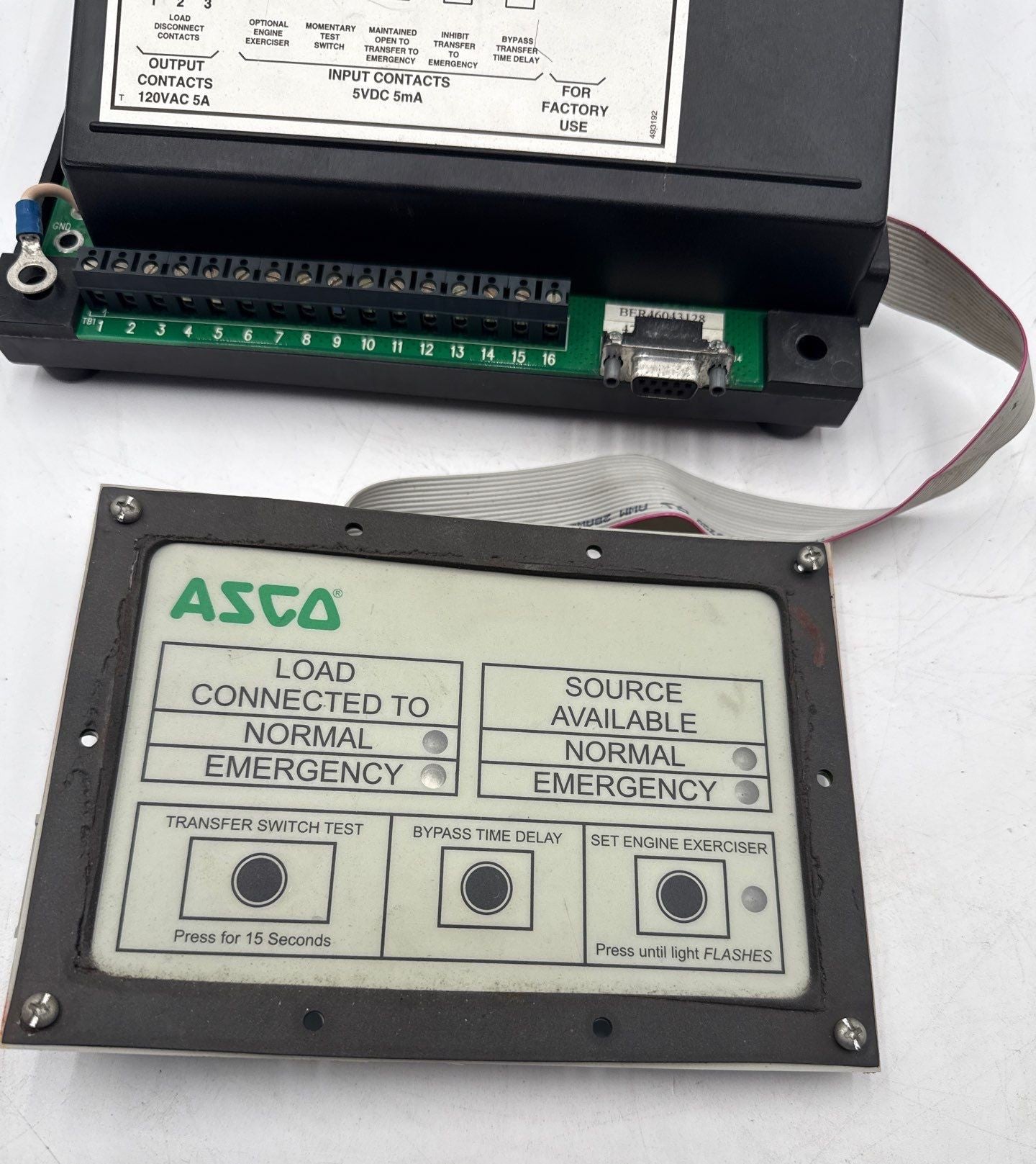 ASCO Series 300 Automatic Transfer Switch 400A 480V 60Hz E00300030400N100 Used