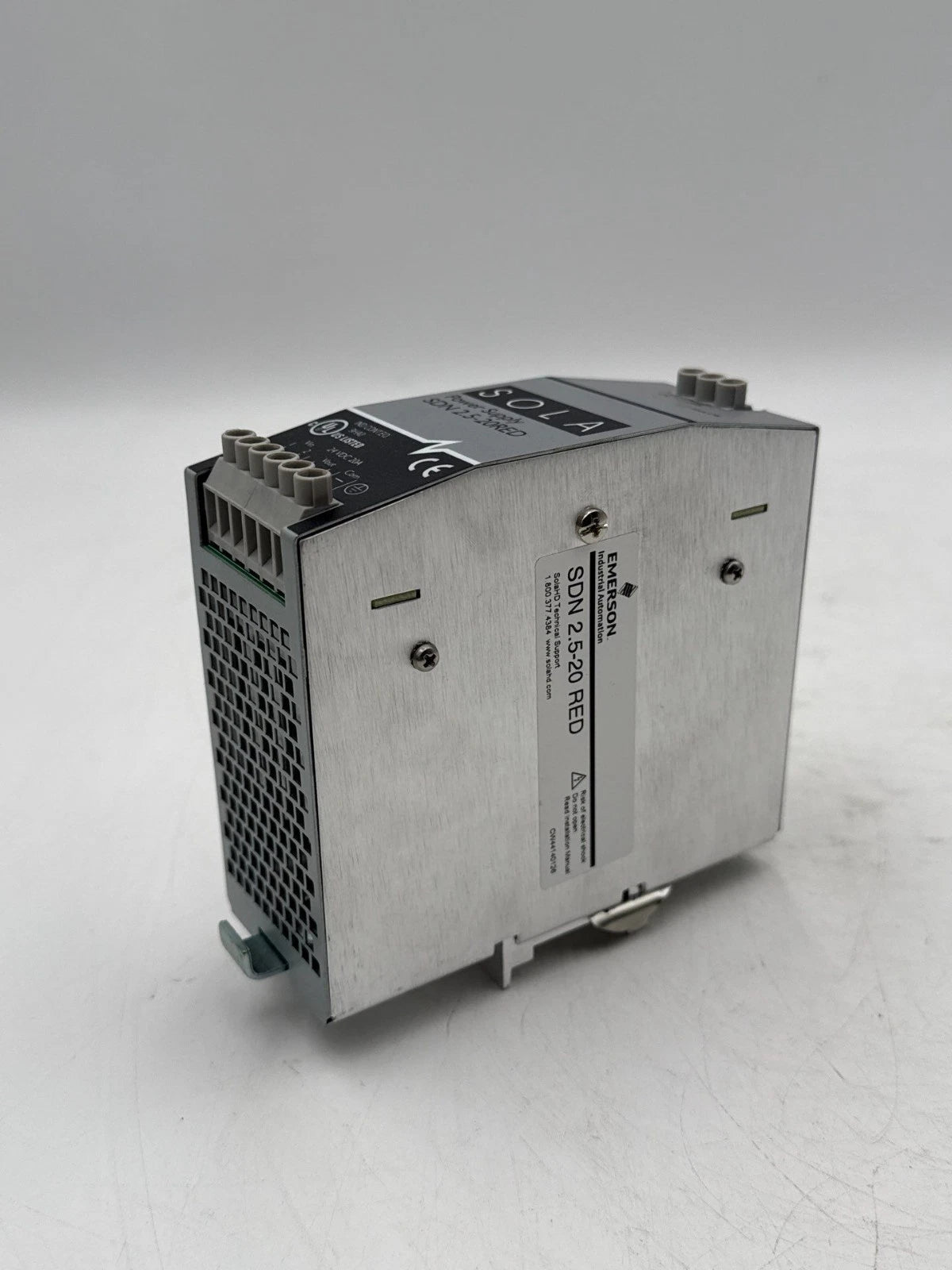 SOLA SDN 2.5-20RED Power Supply 20A 24VDC 480 Watt Output DIN SDN2520RED Used