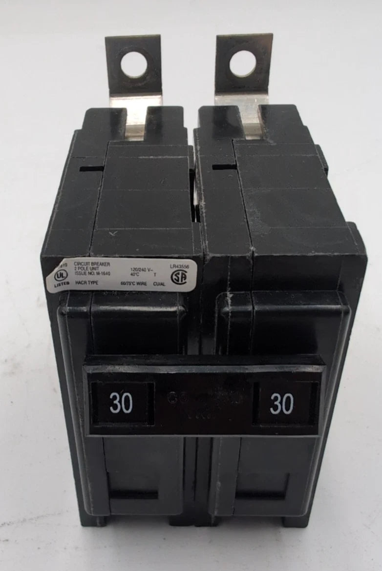 Eaton QBHW2030 Circuit Breaker 30A 2P 240V 1PH 30 Amp 240 Volt Bolt On USED Used