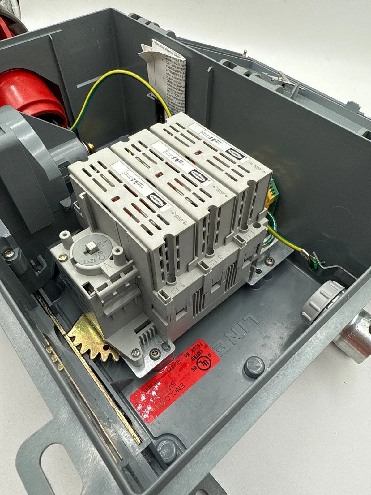 Hubbell HBL460MIF7W Fused Mechanical Interlock 60A 480V 3PH Pin & Sleeve 4 Wire New