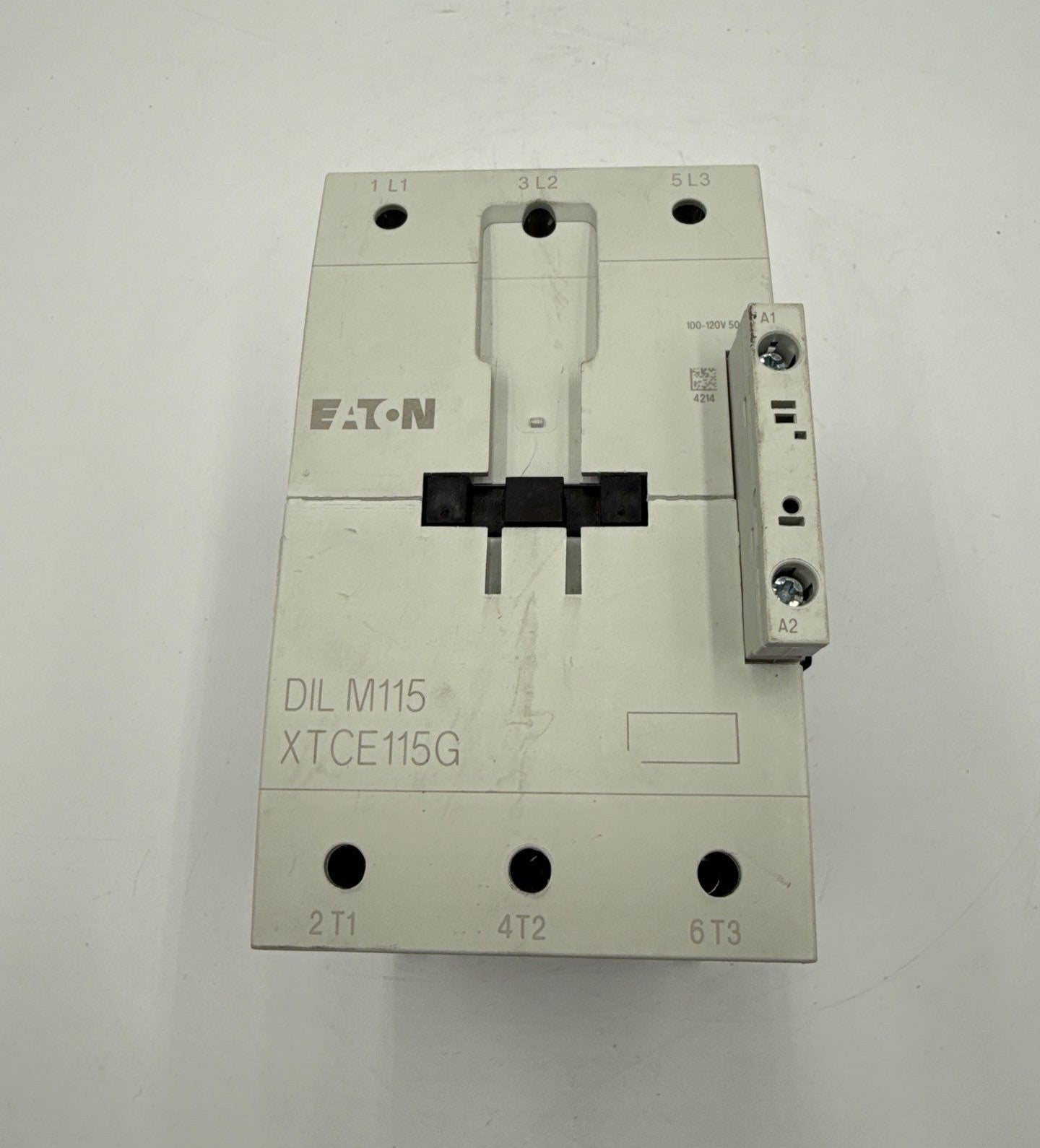 Eaton XTCE115GS1A Contactor DIL M115 XTCE115G 115A 3P 600V Coil 100/120V Used