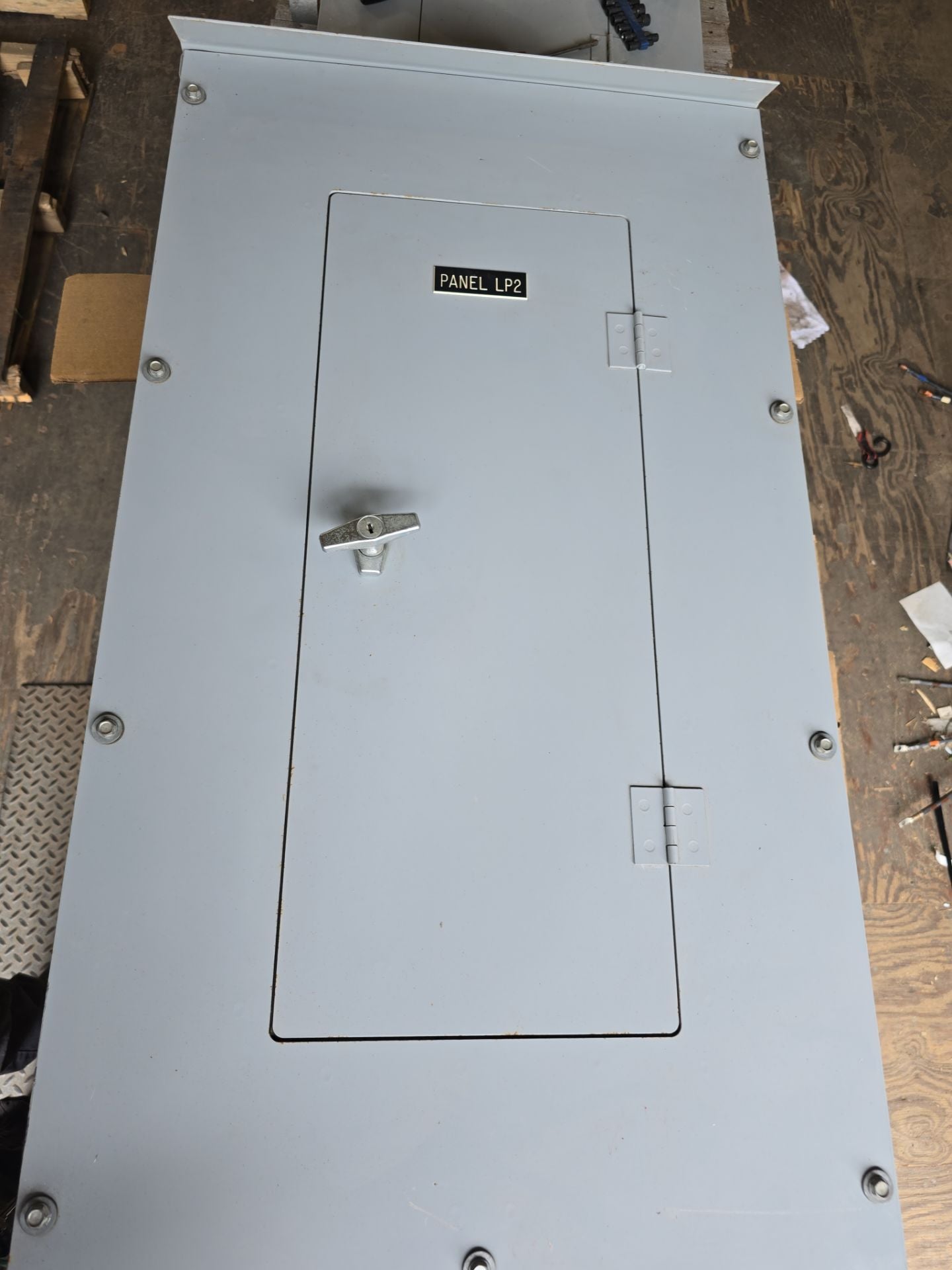 Eaton PRL1A Panelboard 100A 208/120V 3PH 4W 18 Cir 3R Encl MCB Main EHD3100 LWPQ2036 Used