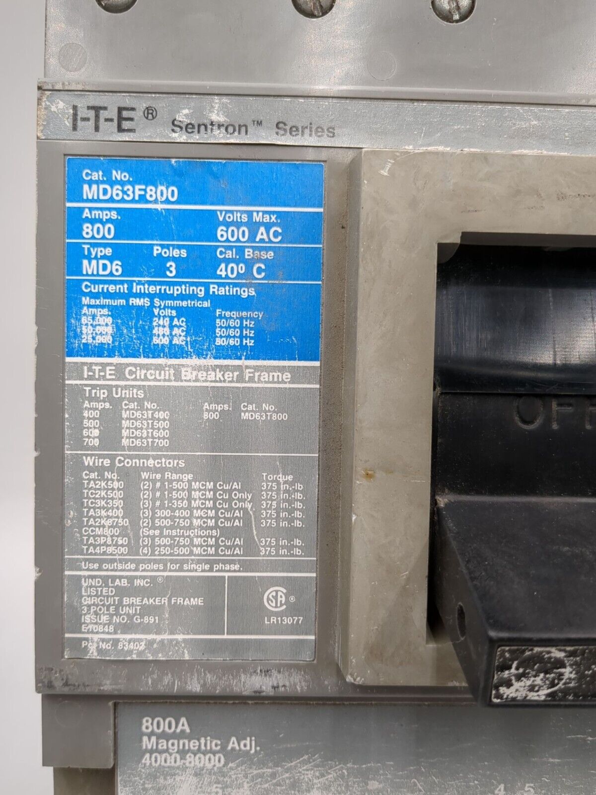 Siemens MD63F800 Used