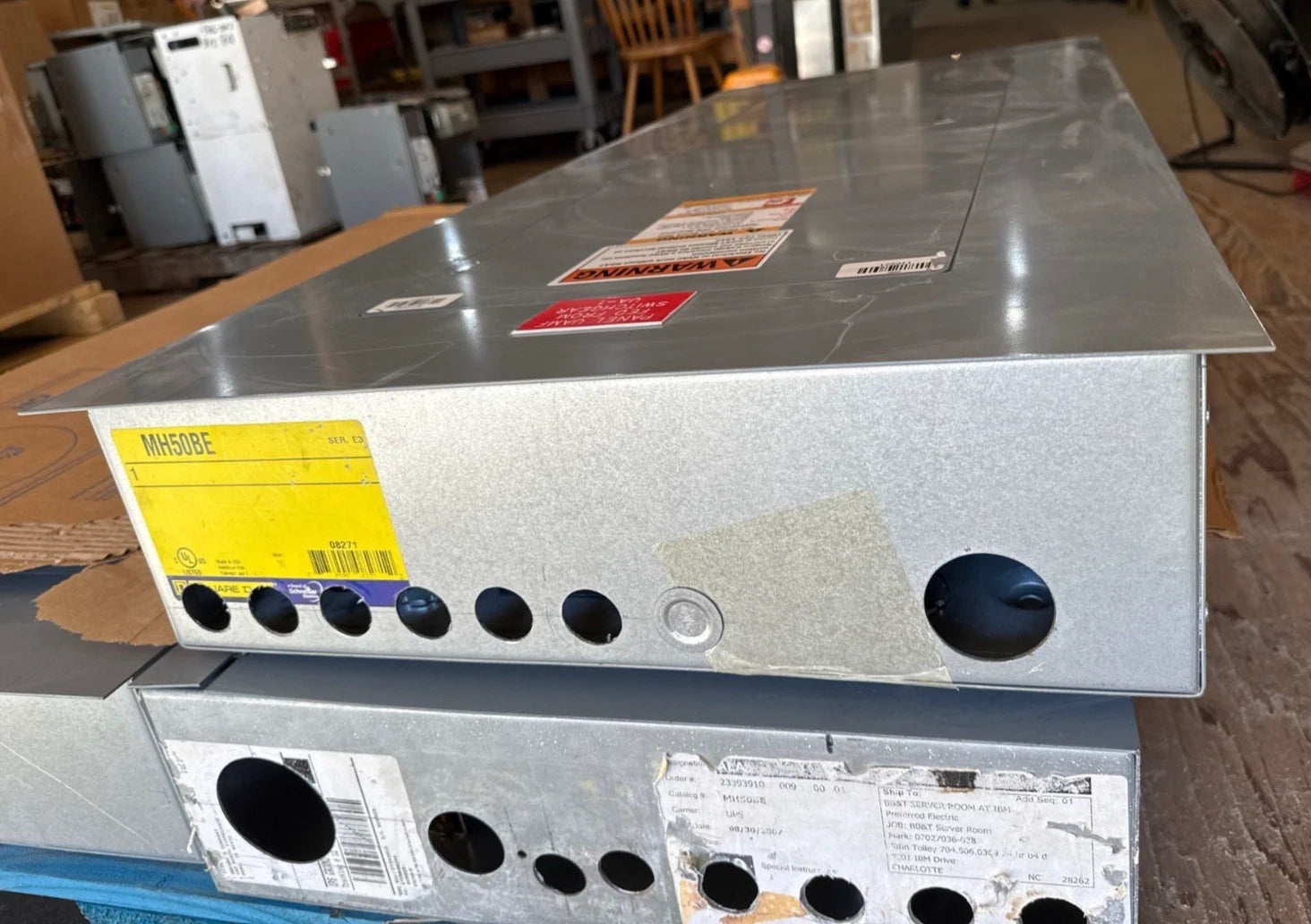 Square D NF Panelboard 125A 480/277V 3PH 4W MCB Panel 125 Amp HDP36125 42 Cir Used