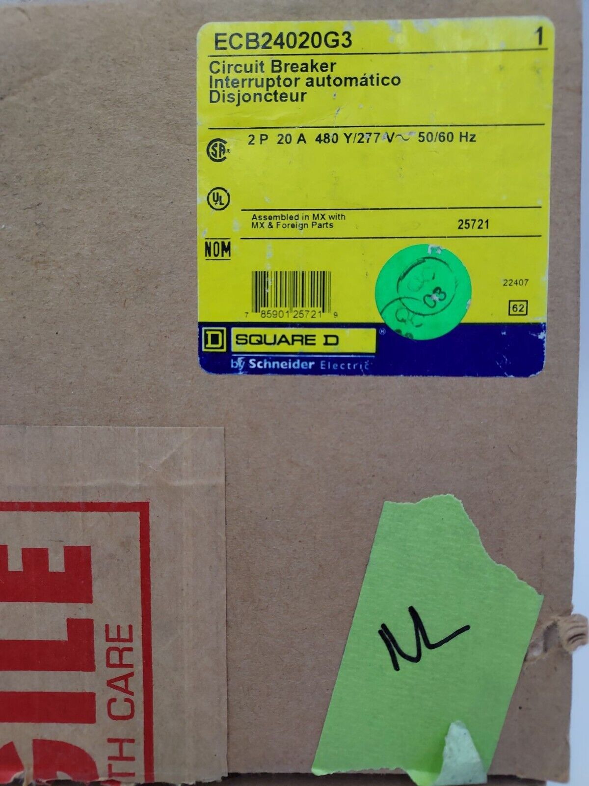Square D ECB24020G3 New