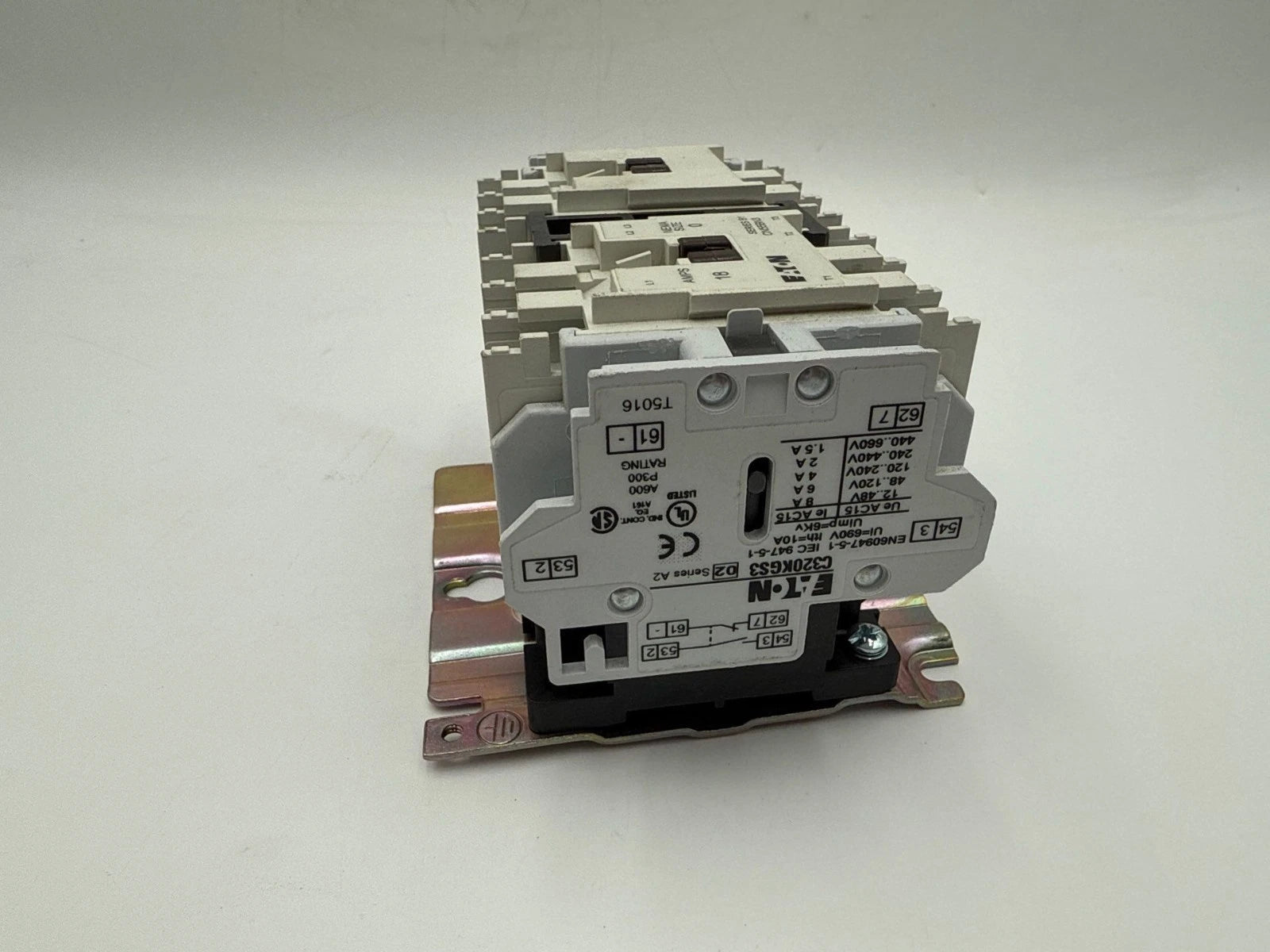 Eaton CN55BN3 Reversing Contactor NEMA Size 0 18A 3P 5HP Coil 110/120V CN55BN3AB Used