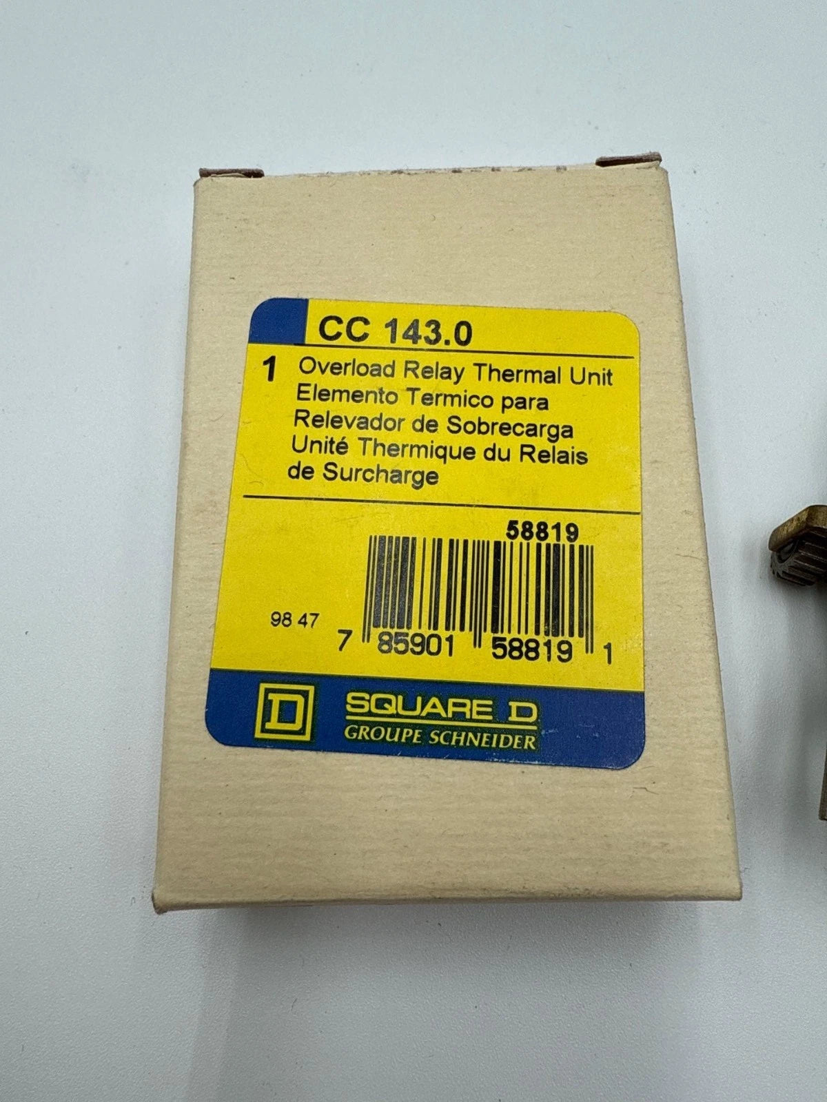 1PC Square D CC143 Thermal Overload Relay Heater Element Unit CC 143.0 New New