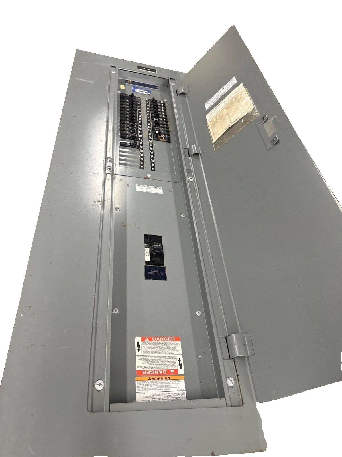 Square D NQOD442M225 Panelboard 225A 208Y/120V 3PH 4W MCB Main Q2L3100 NQOD P413 Used