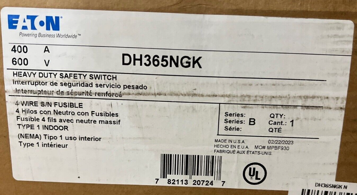 Eaton DH365NGK