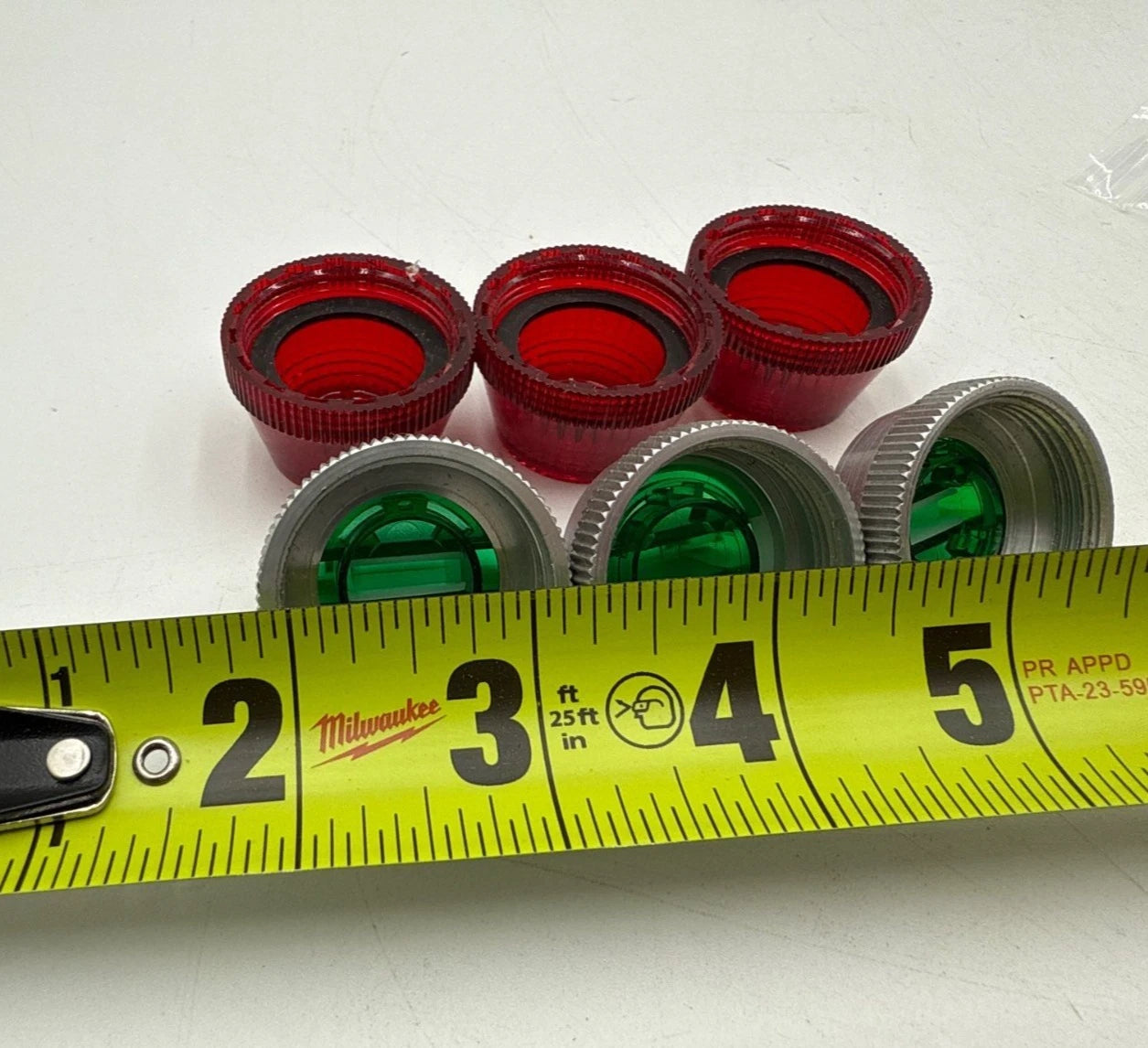 3PC Allen Bradley 800H-N154G Green Switch Knob 3PC 800T-N26R Red Pilot Light Cap Used