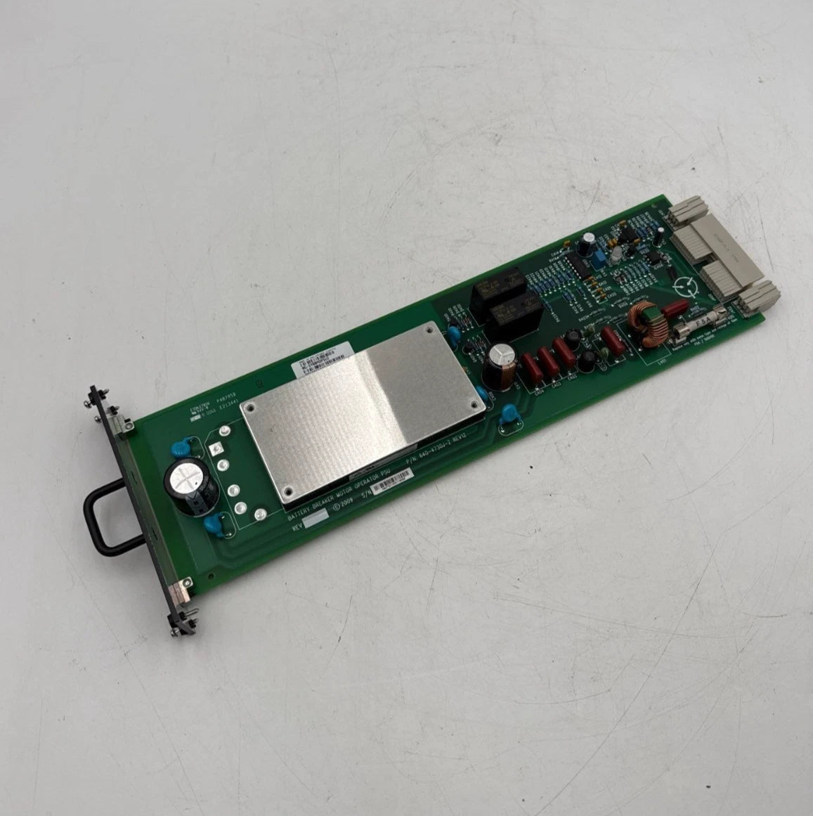 APC 0G-SYBBMOPSU2 Battery Breaker Motor Operator Panel PCB 640-4730J-Z REV 12 Used