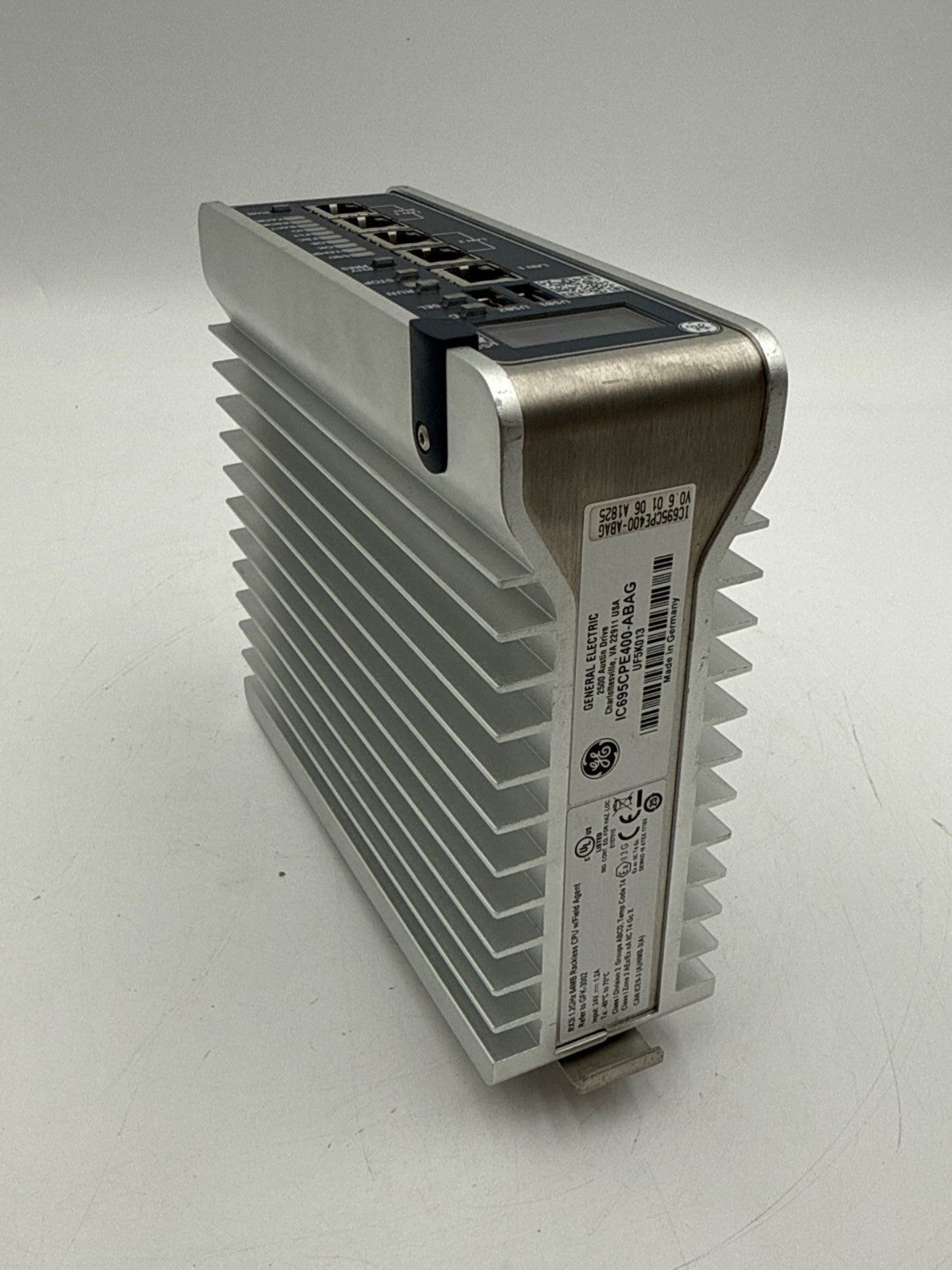 GE IC695CPE400-ABAG RX3i 1.2GHz 64MB Rackless CPU Module with Field Agent Used