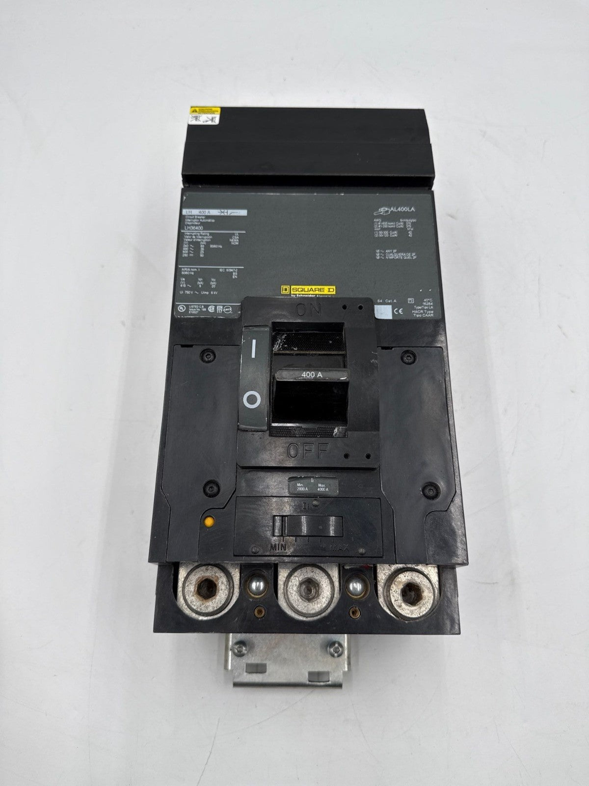 Square D LH36400 I-Line Circuit Breaker 400A 3P 600V 3PH LH 400 Amp 3 Pole Used