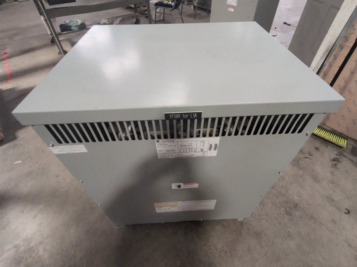 112.5KVA GE Transformer 9T83B3875G13 Indoor Encl Pri 480V Sec 208/120V 3PH 60Hz Used