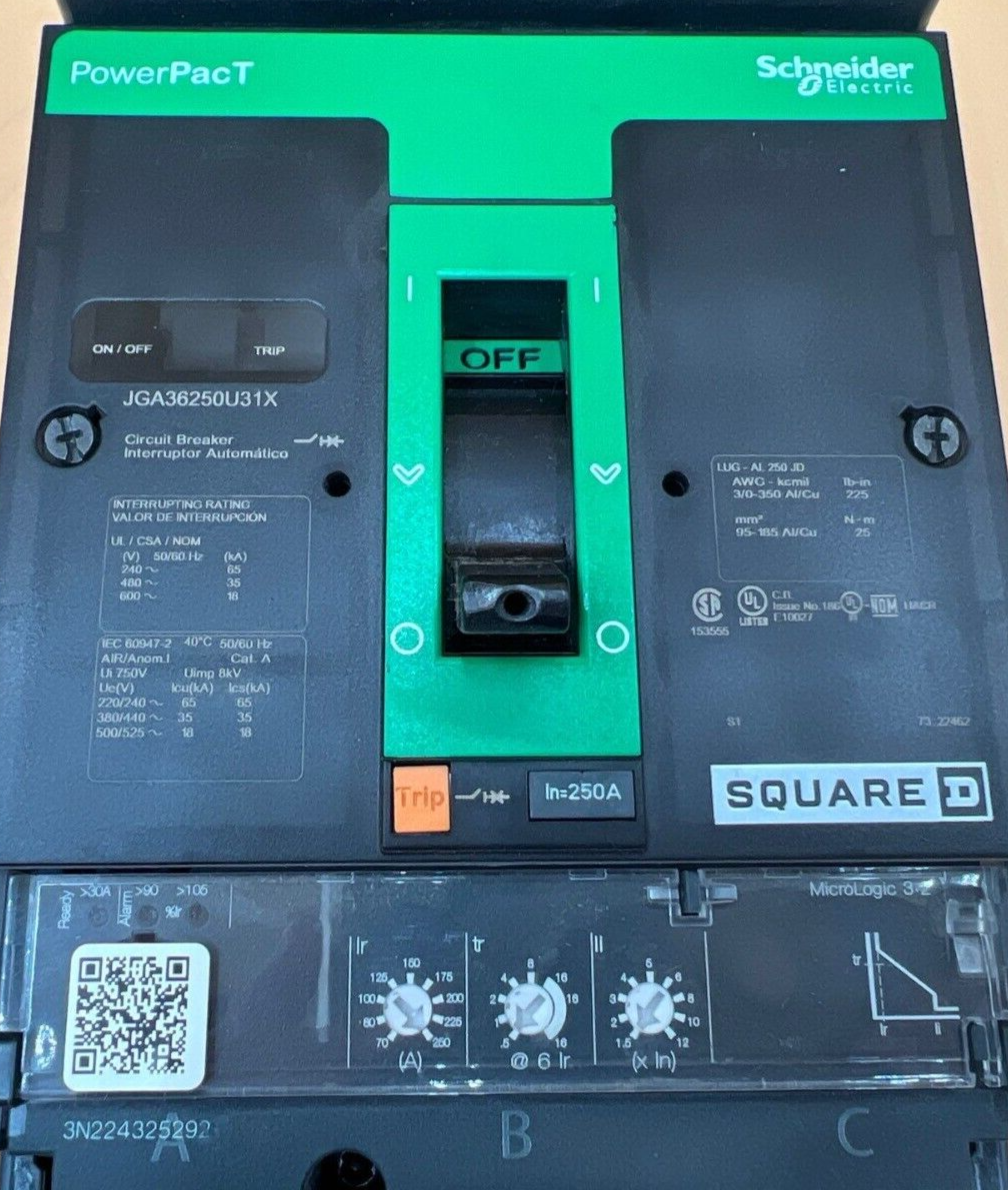 Square D JGA36250U31X Used