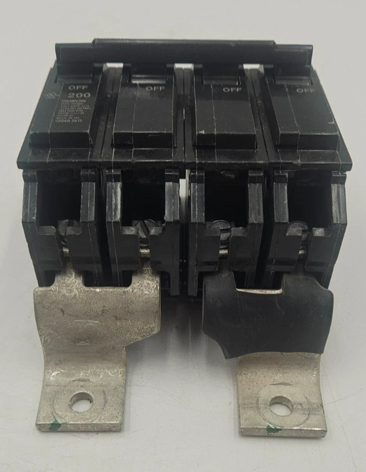 GE THQMV200 Main Circuit Breaker 200A 120/240V 2P 200 Amp 2 Pole with Mount USED Used