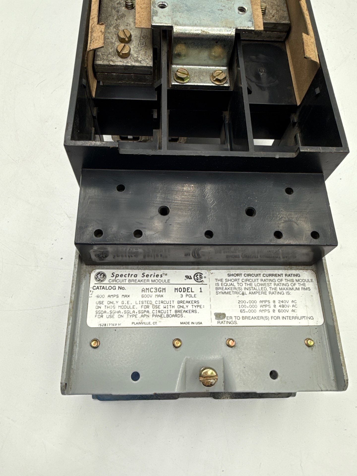 GE AMC3GM APN Panel Circuit Breaker Module 600A 600V 3P SGHA SGLA SGPA 600 Amp Used