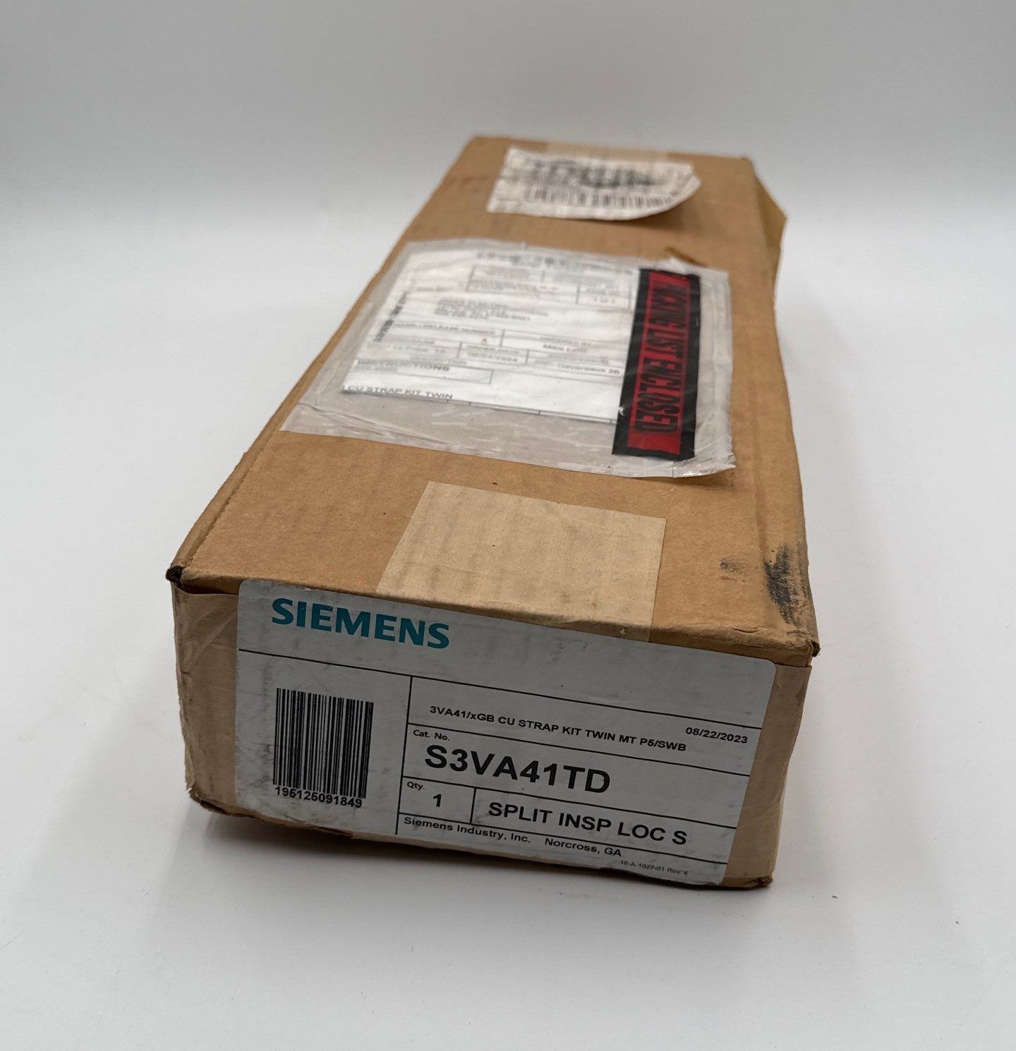 Siemens S3VA41TD Mounting Hardware Strap Kit 125A Twin for 3VA41 and XGB Frames New