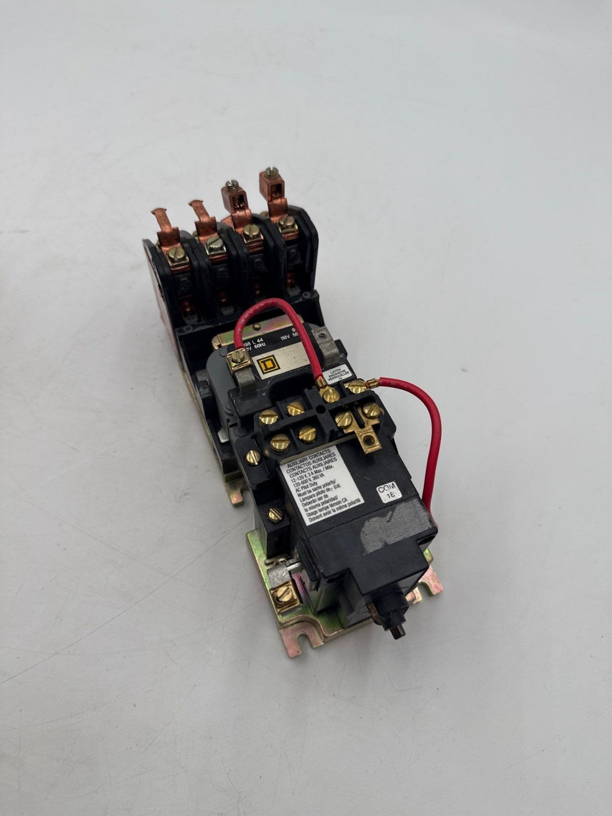 Square D 8903 LX040 Lighting Contactor 4Pole 600V 3PH Coil 110/120V 8903LX040 Used