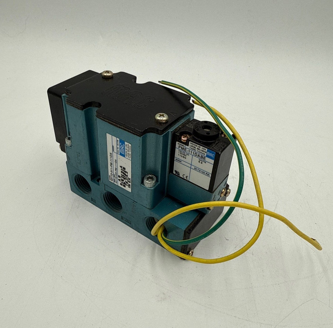 MAC 6311D-311-PM-111DA Solenoid Valve 110/120 VAC 6.8 WATT 25-150 PSI New
