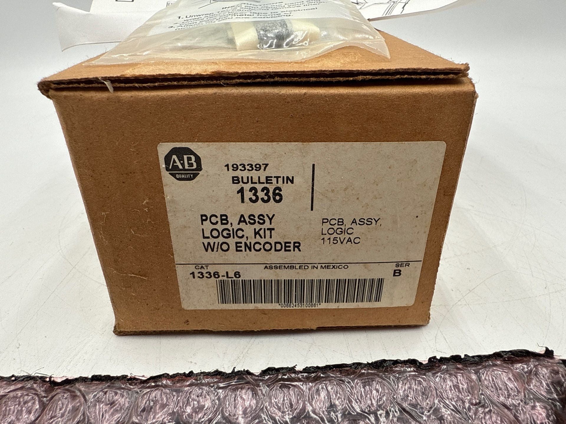 Allen-Bradley 1336-L6 VFD Drive Control Interface Board 1336 Series B PCB 115VAC New