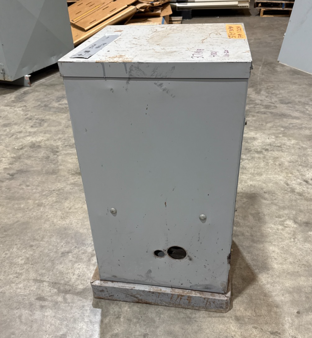 37 KVA Hevi-Duty S5HB37S Transformer Pri 240/480V Sec 120/240V 1PH Indoor Encl Used
