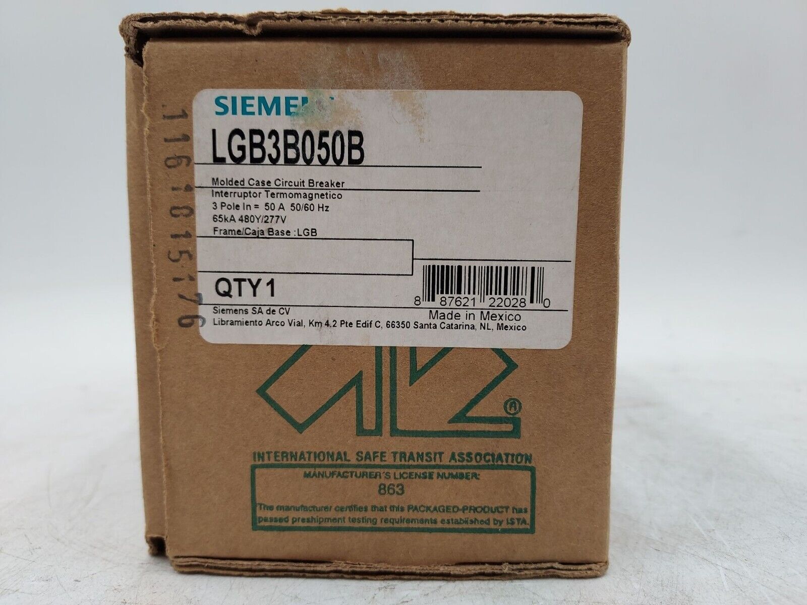 Siemens LGB3B050B New