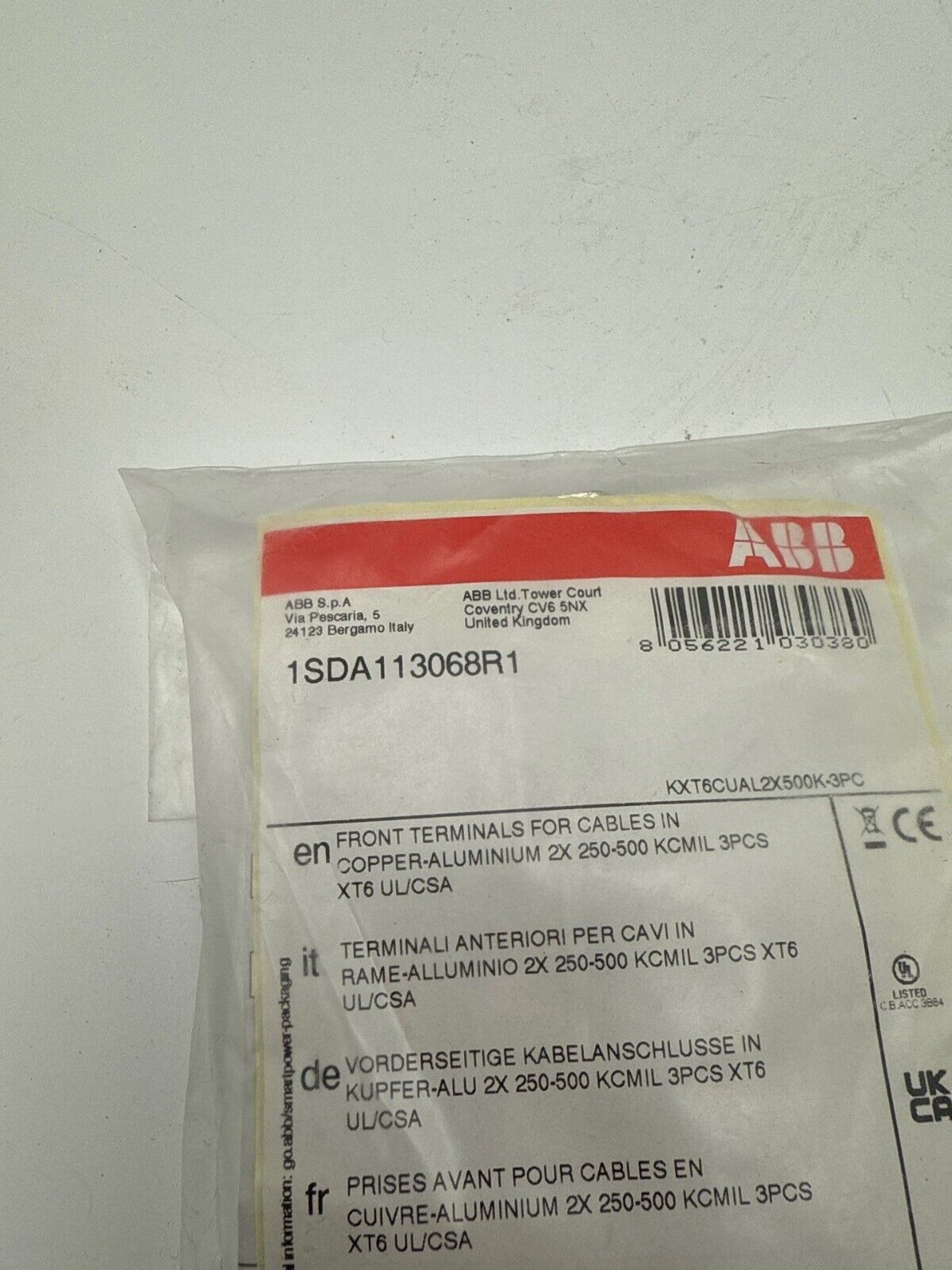 ABB KXT6CUAL2X500K New