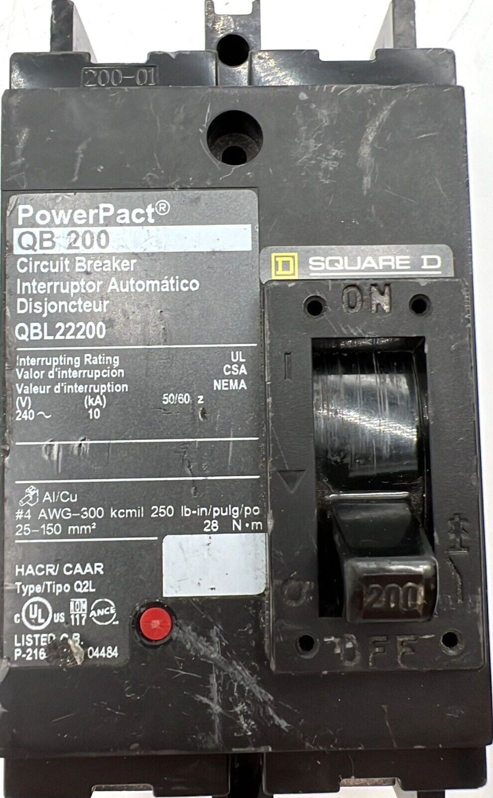 Square D QBL22200 Used