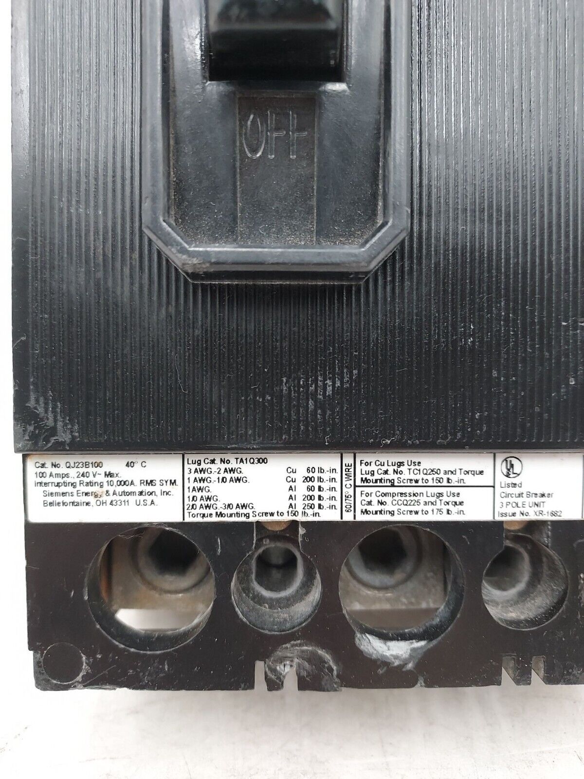 Siemens QJ23B100 Used