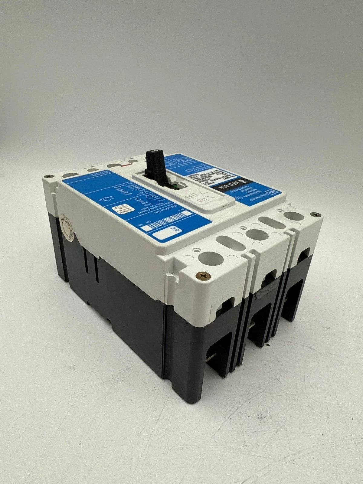 Cutler Hammer HFD3090 Circuit Breaker 90A 600V 3P HFD 65k 90 Amp 3 Pole Used Used