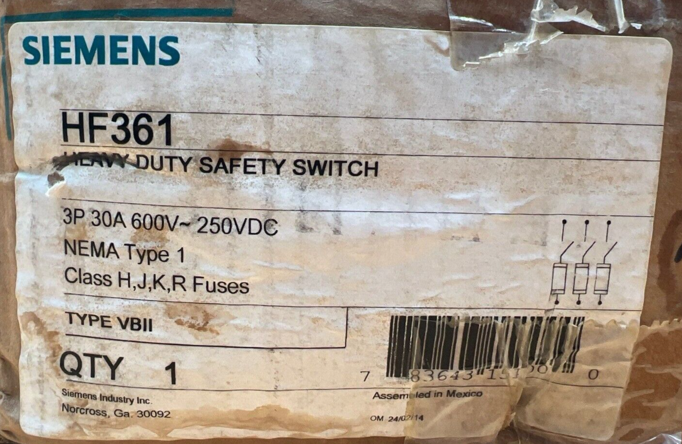 Siemens HF361 New