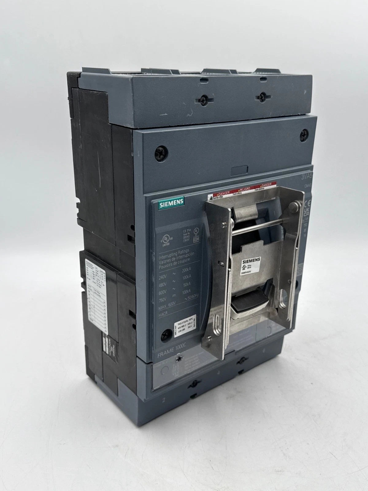 Siemens 3VA5580-7EC32-0AA0 Circuit Breaker 800A 3P 600V 3VA5 800 Amp 100kA-480V New