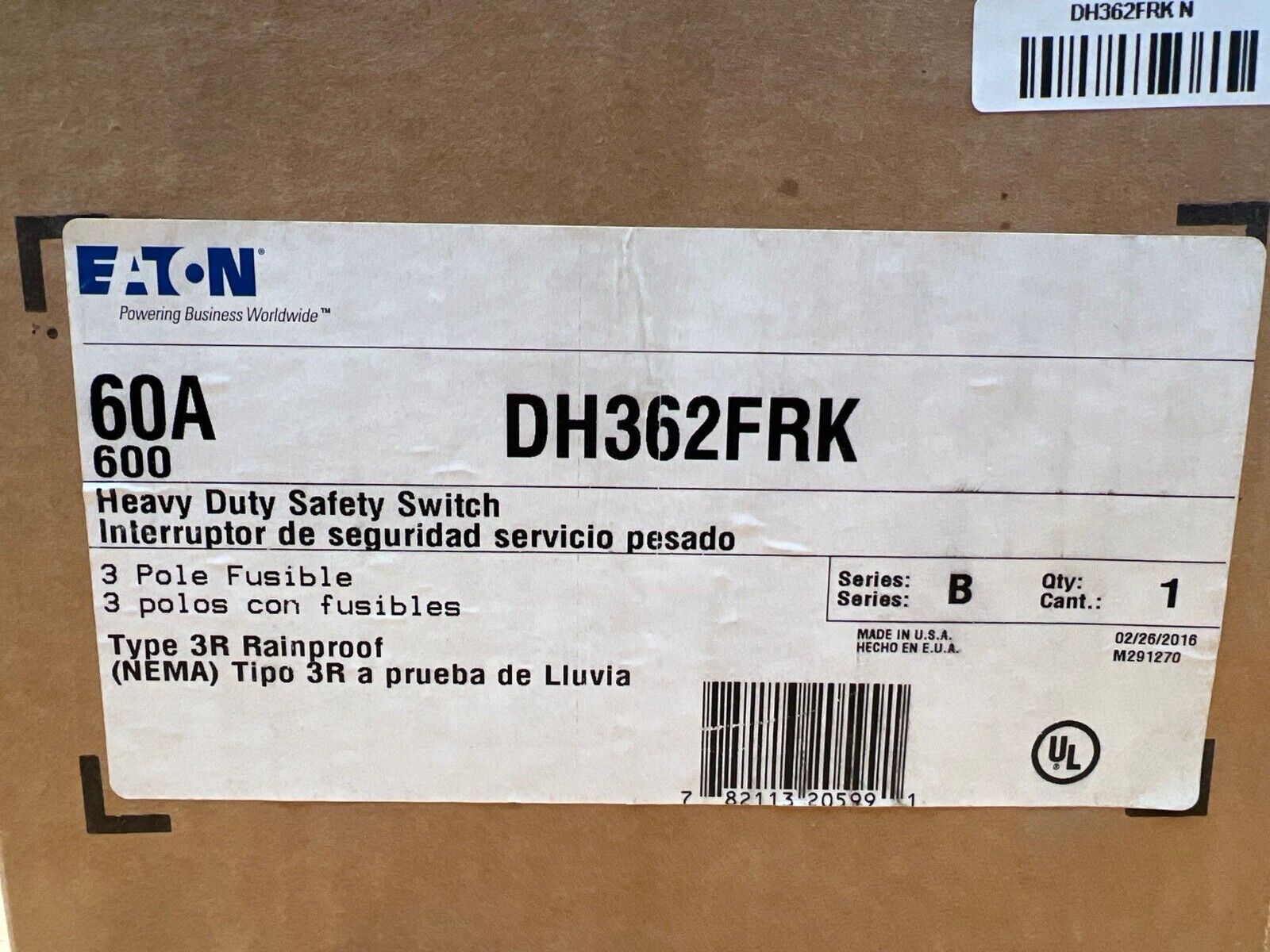 Eaton DH-362-FRK New