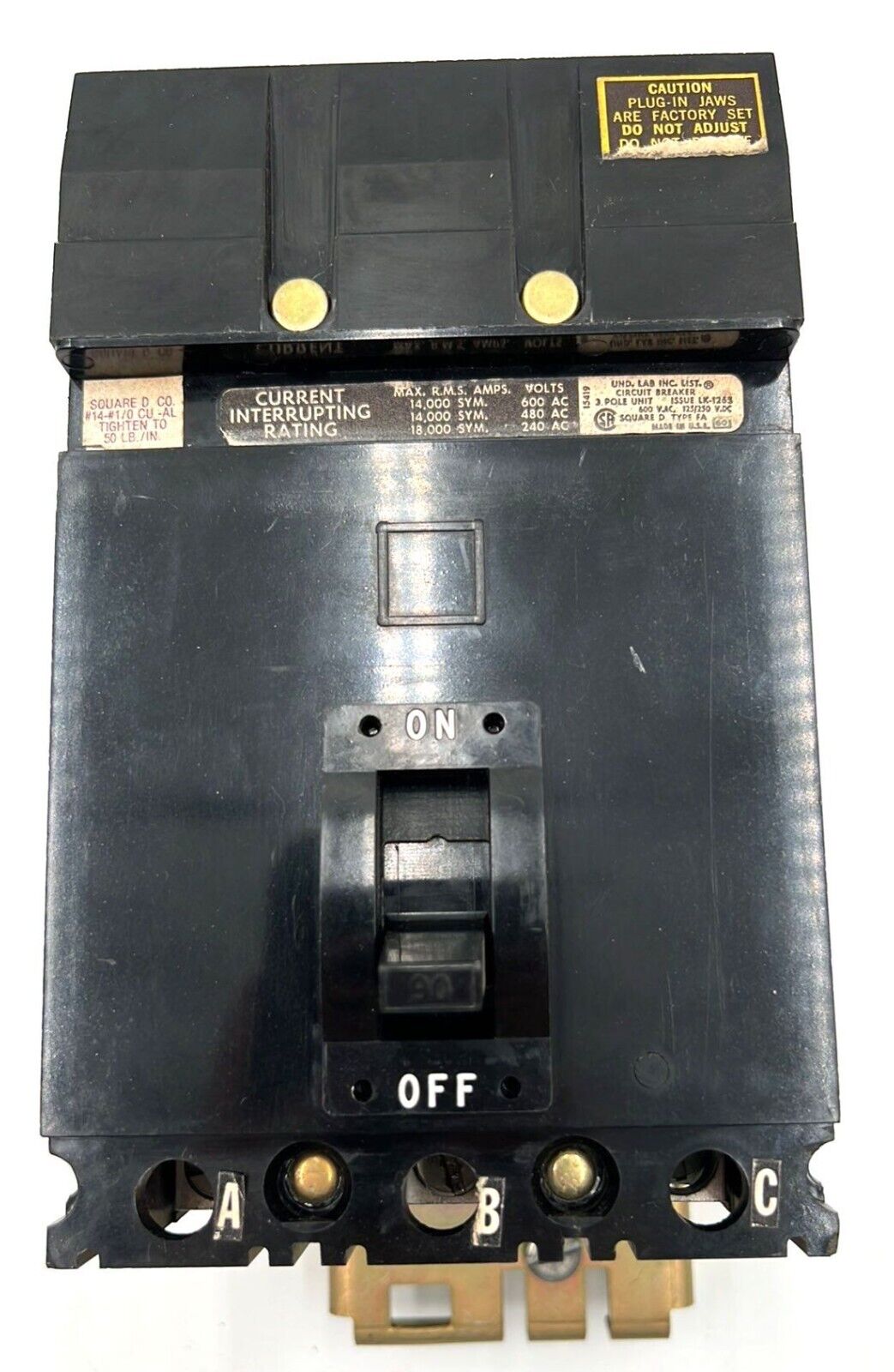 Square D FA36090 Used