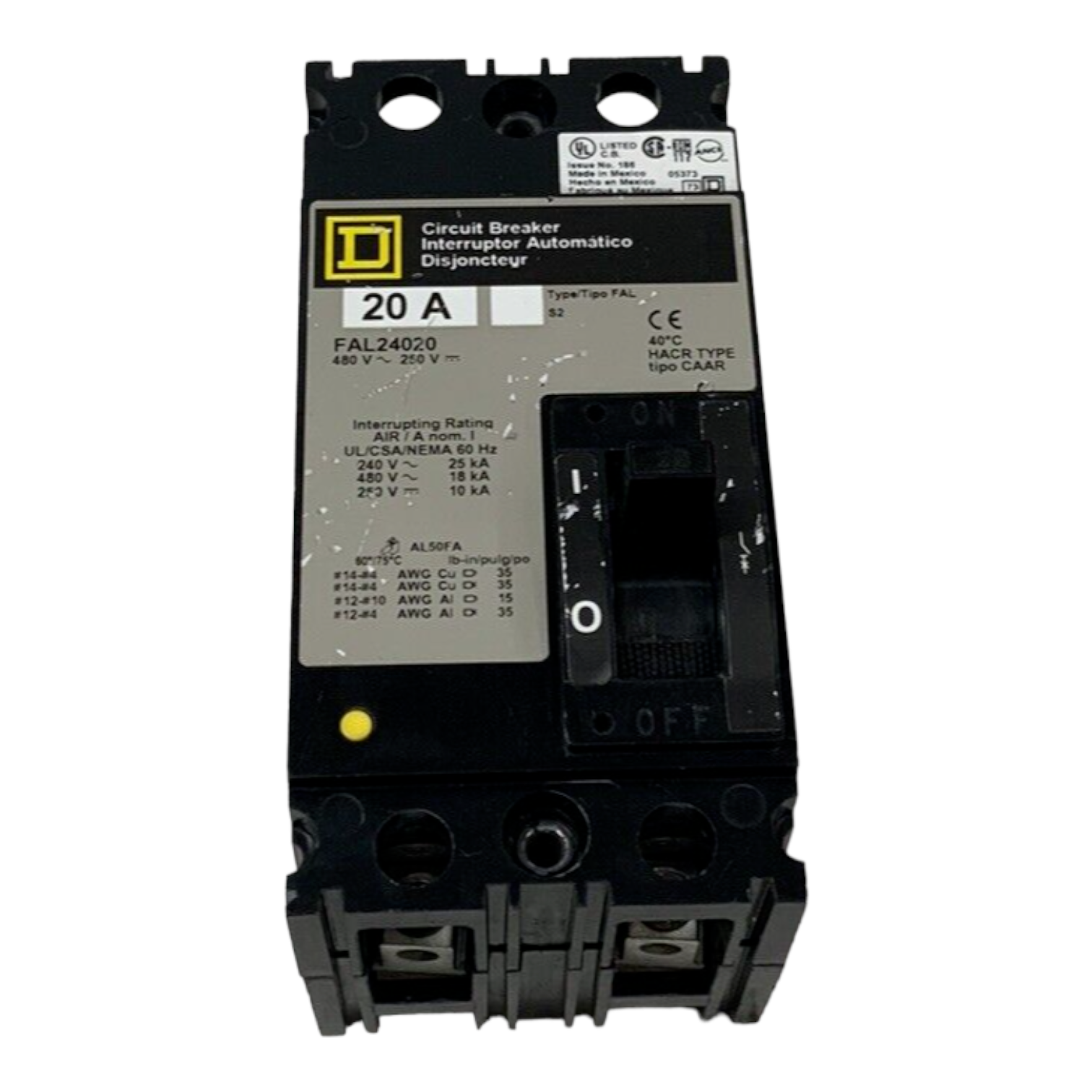 Square D FAL24020 Used