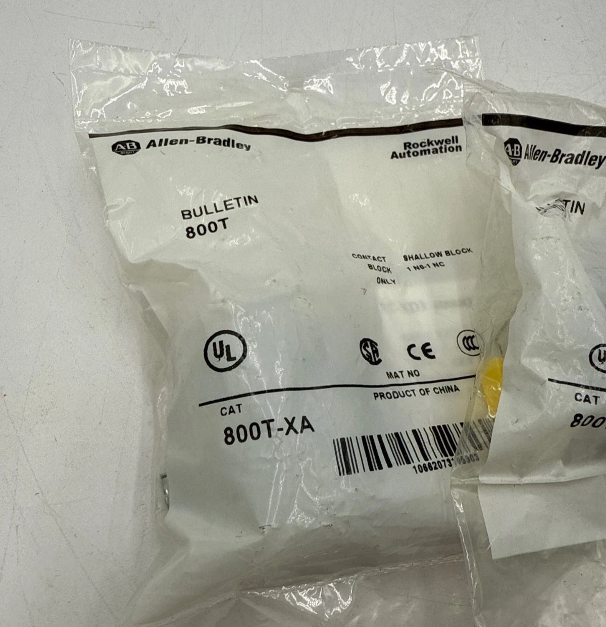 2PC Allen Bradley 800T-XA Contact Block For 30.5MM 600V 1 NO/1 NC 800TXA New