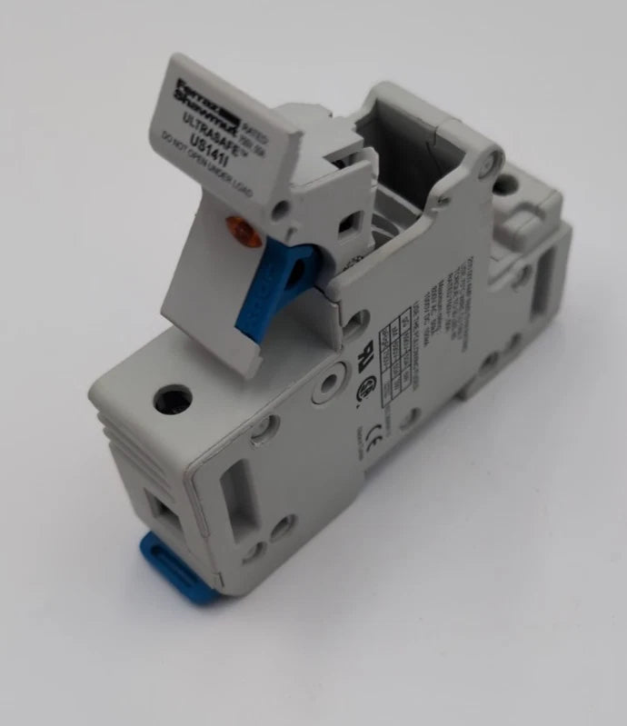 Ferraz Shawmut US141I Ultrasafe Fuse Holder 50A 1P 750V 50 Amp 1 Pole DIN Rail Used