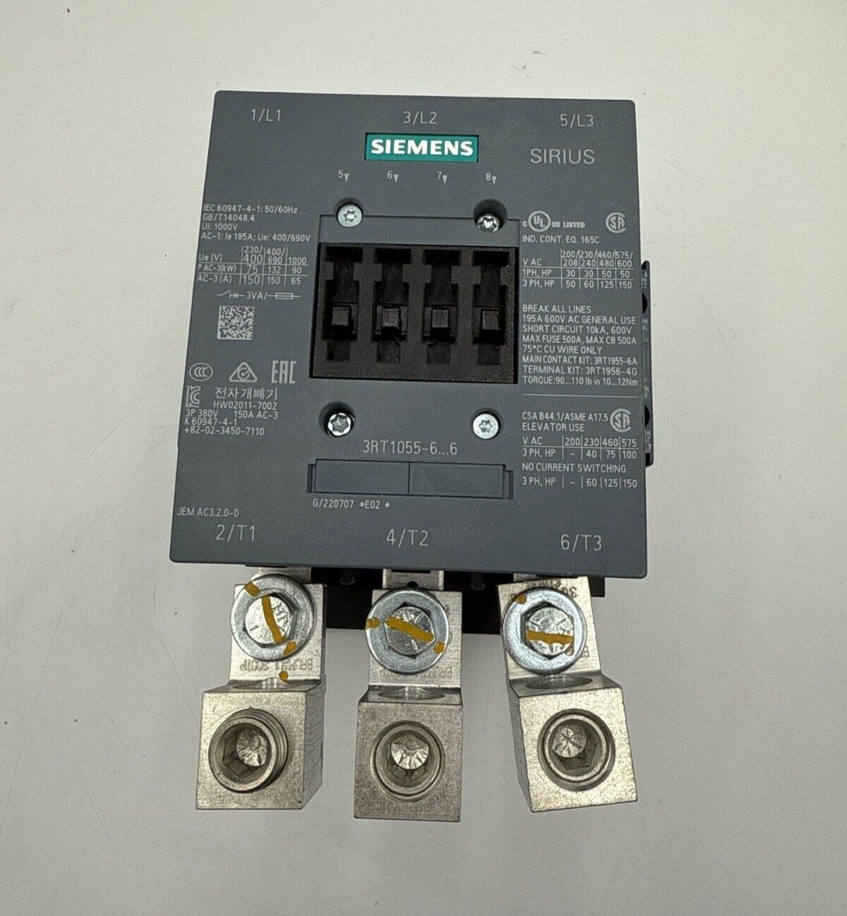 Siemens 3RT1055-6AF36 Used