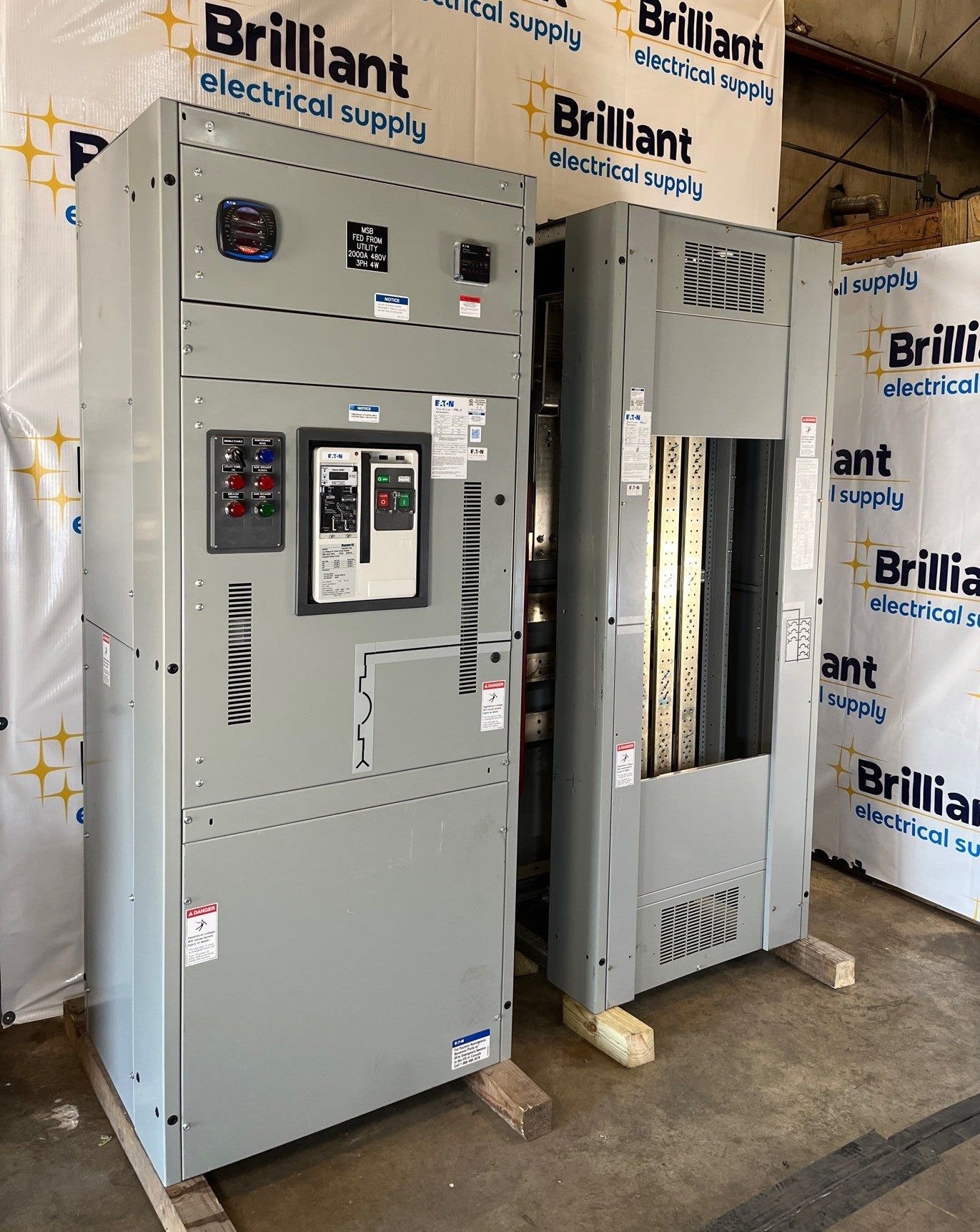 Eaton PRLC Switchboard 2000A 480/277V 3PH 4W SBS6203HEA LSIG Arc Flash Reduction Used