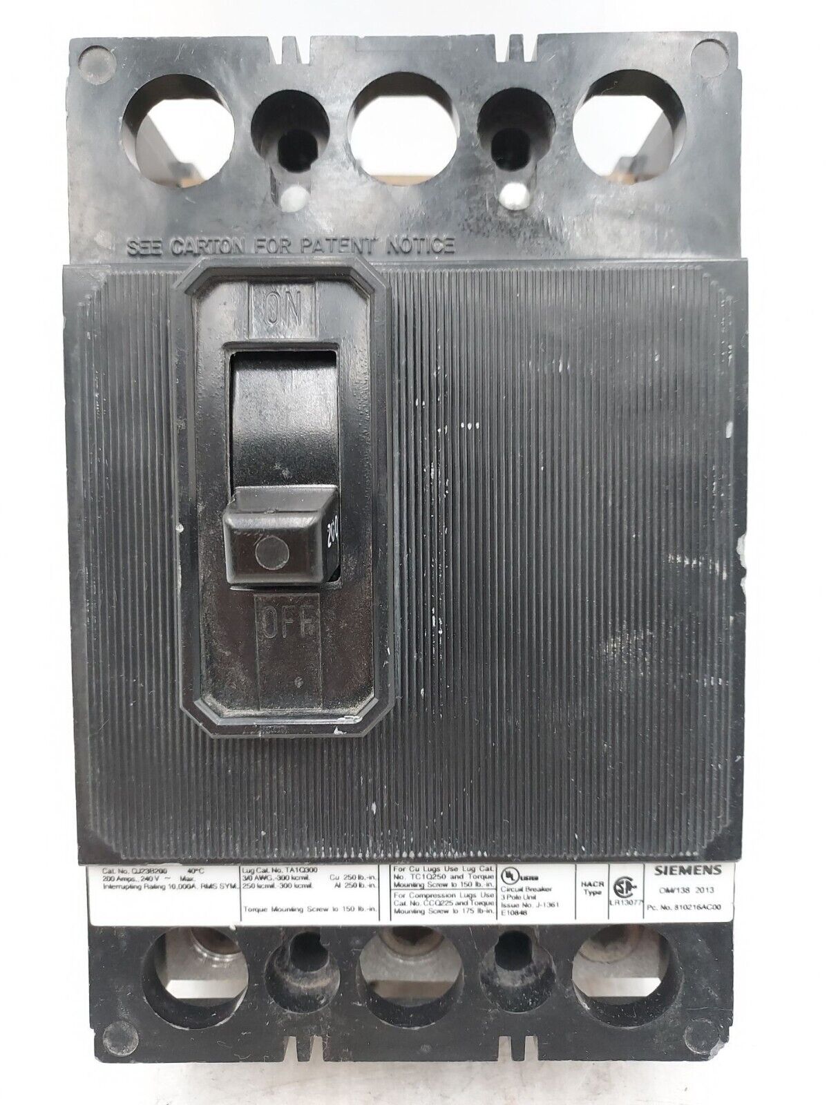 Siemens QJ23B200 Used