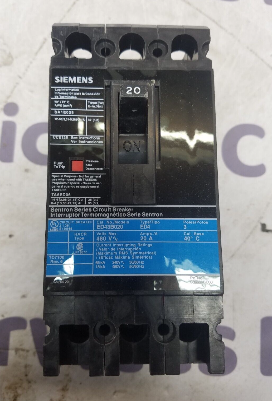Siemens ED43B020 New