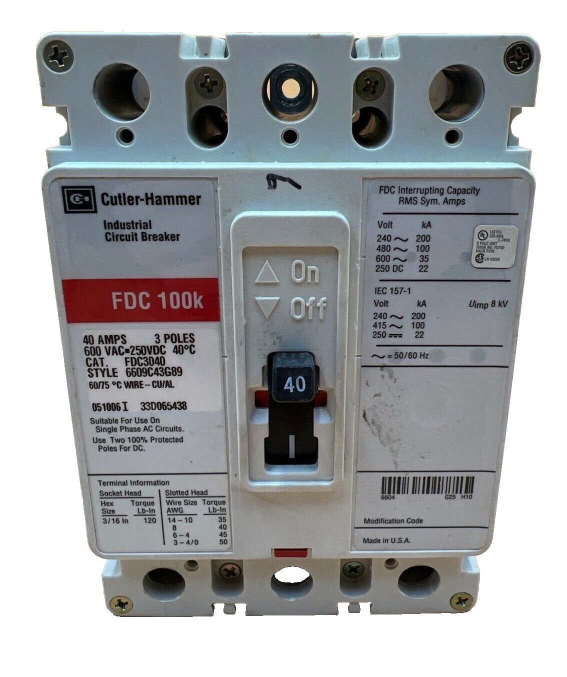 Eaton FDC3040
