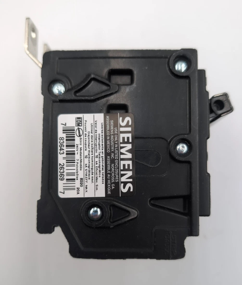 Siemens B320 Circuit Breaker 20A 240V 3P Type BL Bolt On 20 Amp 3 Pole BL320 New New