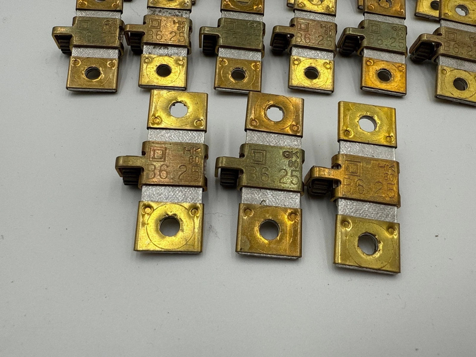 15PC Lot Sq D B6.25 Thermal Unit Overload Relay Heater NEMA 00-01 3.98-4.89 Amp Used