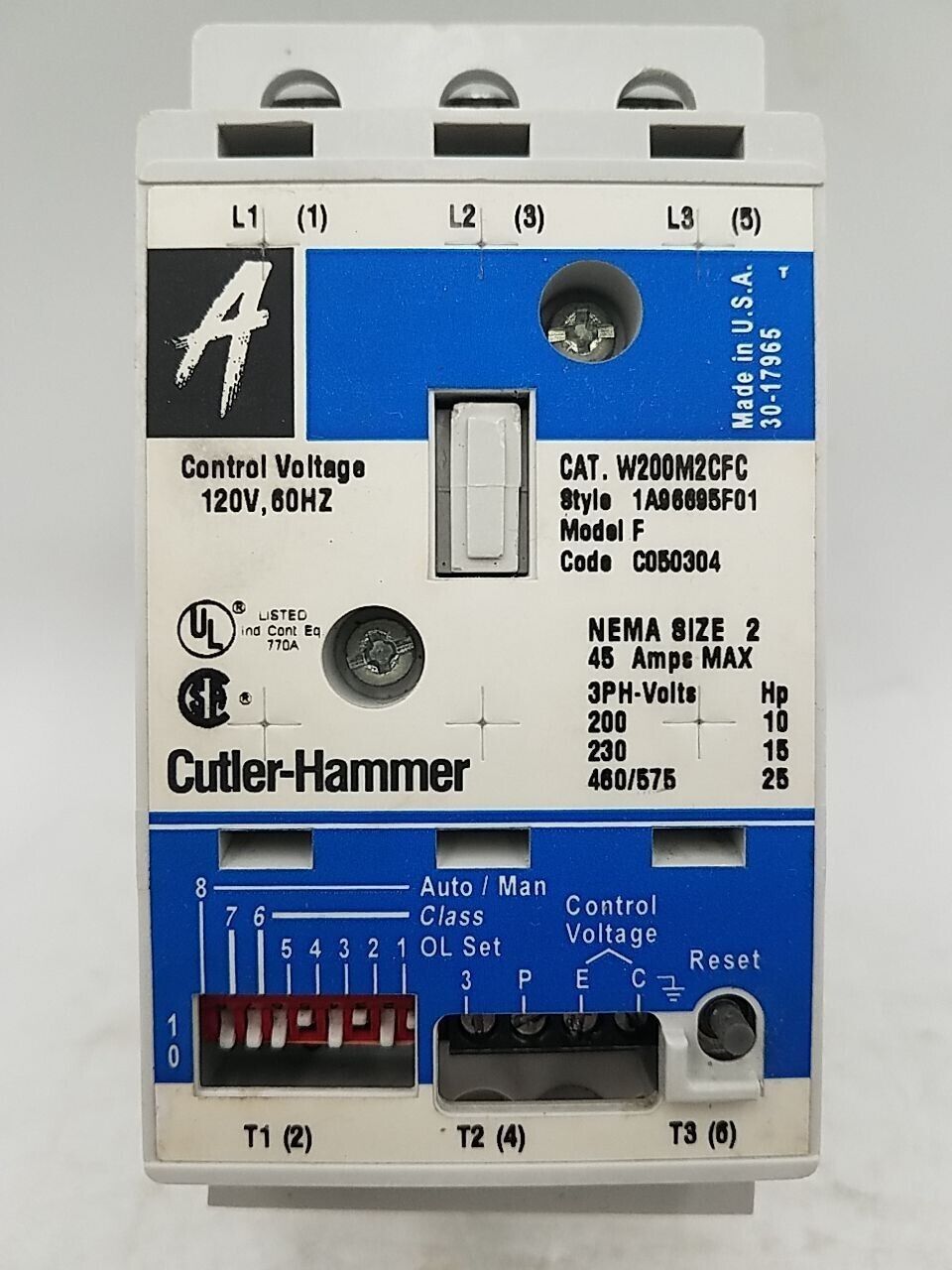 Cutler-Hammer W200M2CFC Used