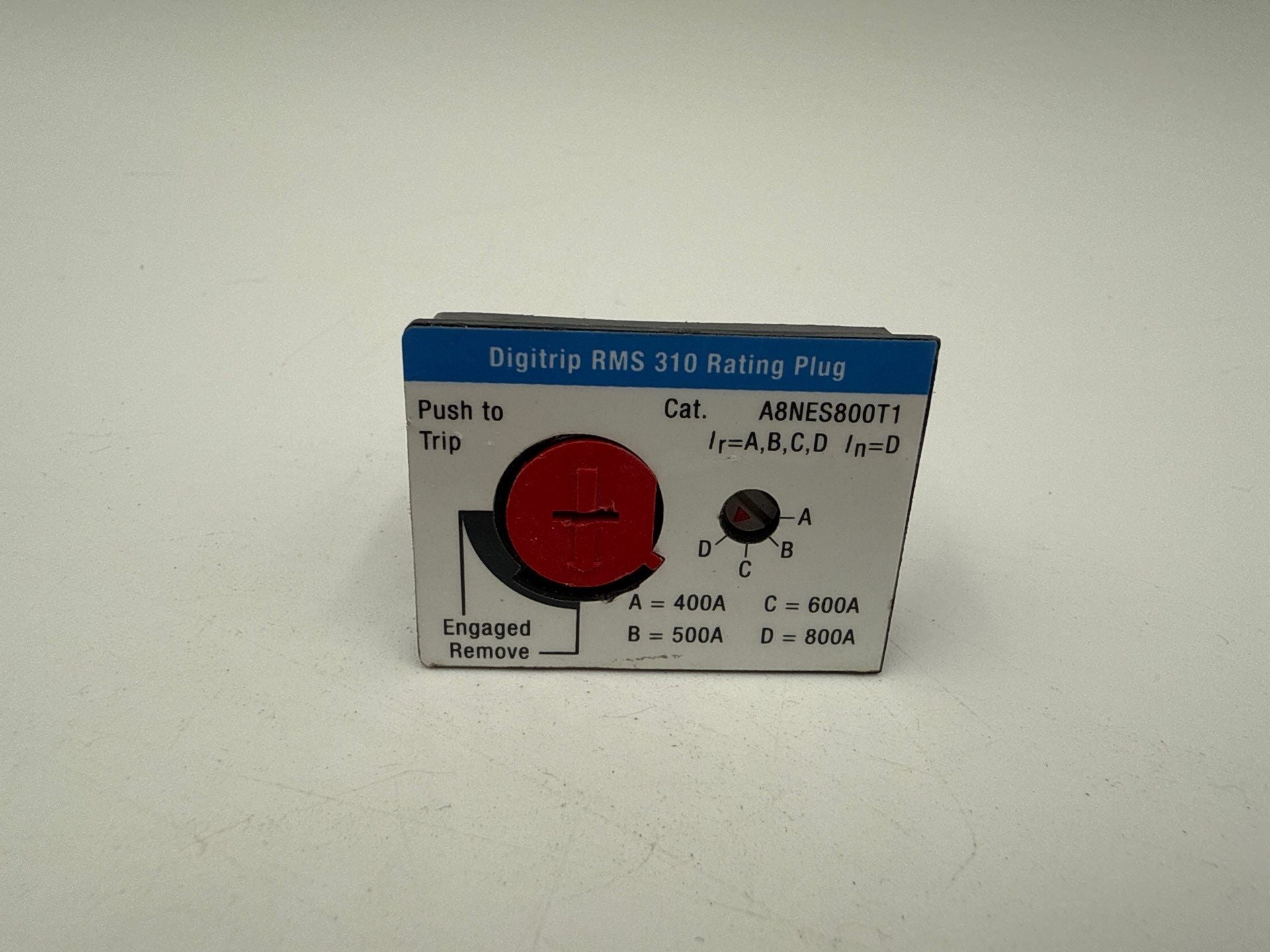 Eaton A8NES800T1 800 Amp Digitrip RMS 310 Rating Plug 800A Adjustable Used