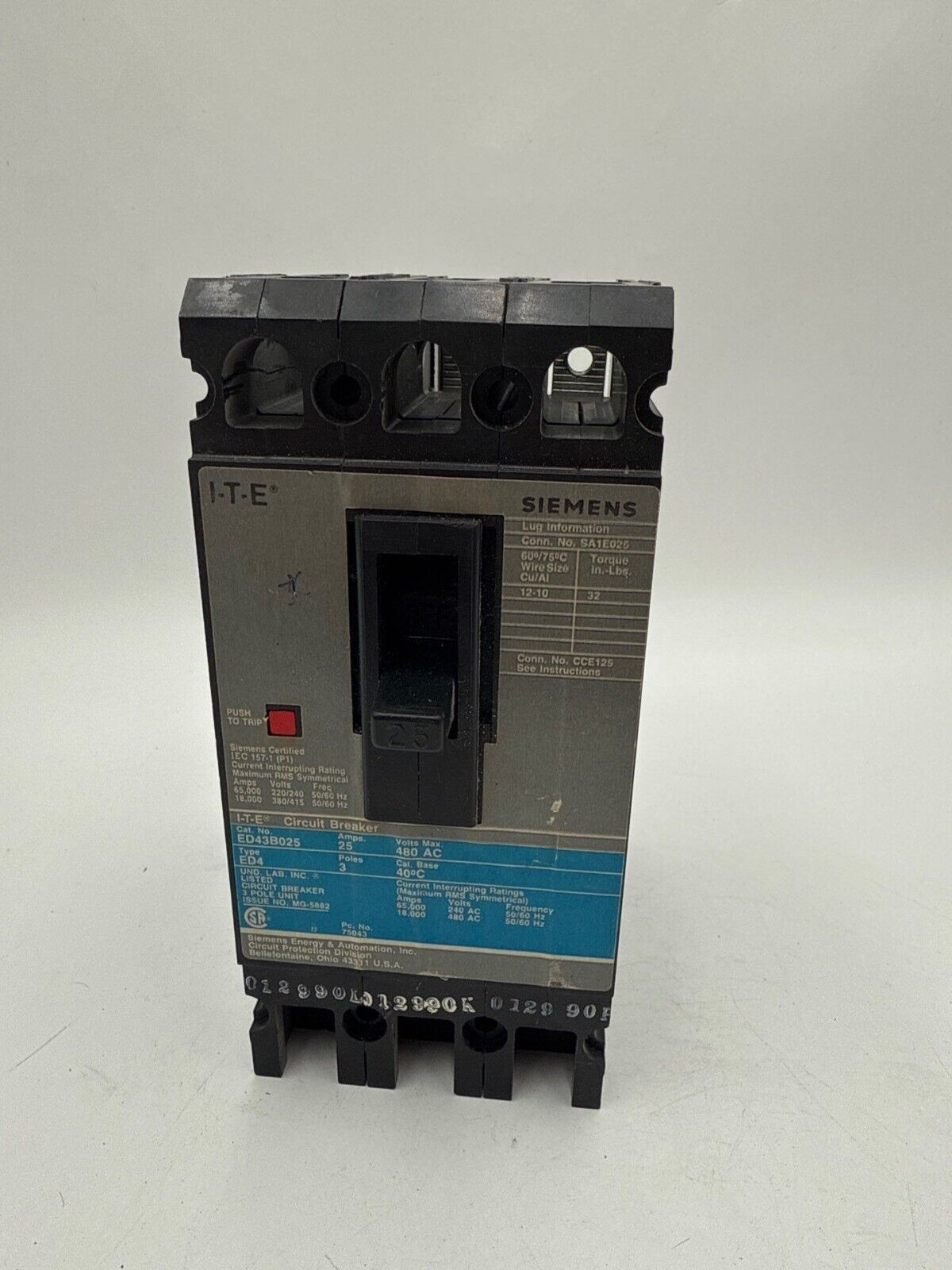 Siemens ED43B025 Used