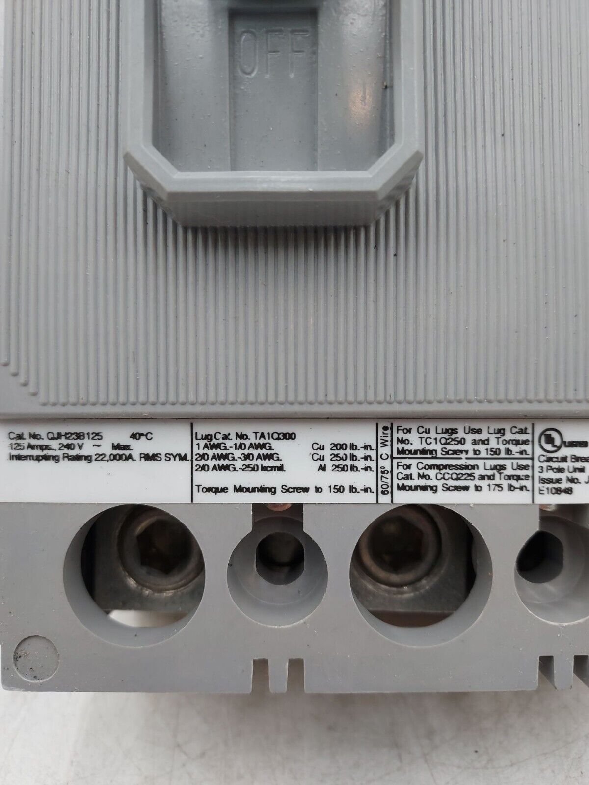 Siemens QJH23B125 New