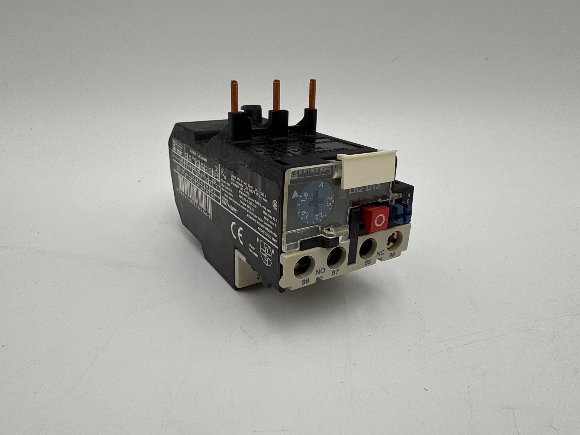 Telemecanique LR2D1307 Thermal Overload Relay 1.6–2.5A 3P Motor Protection New
